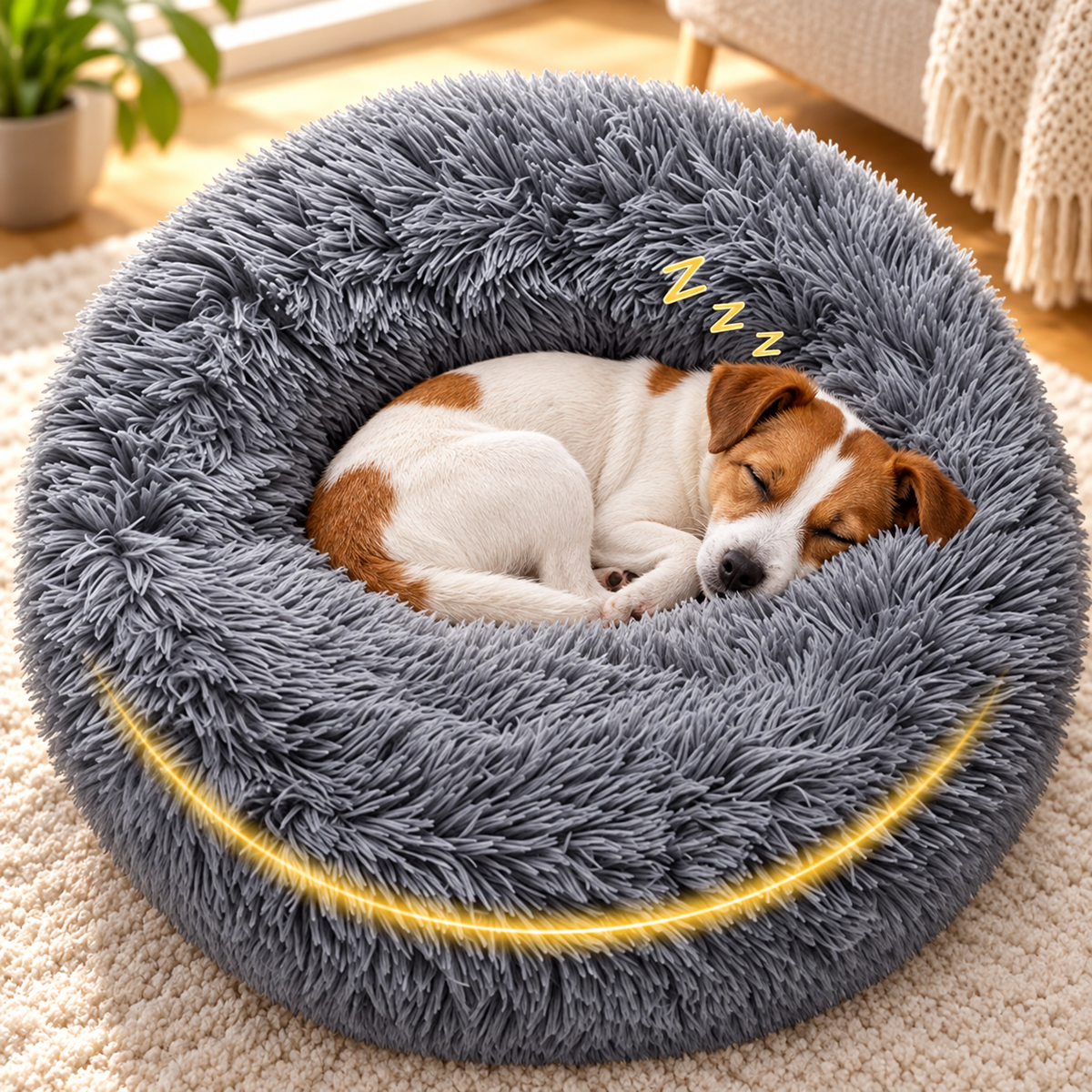 LuxeCloud Plush Pet Bed