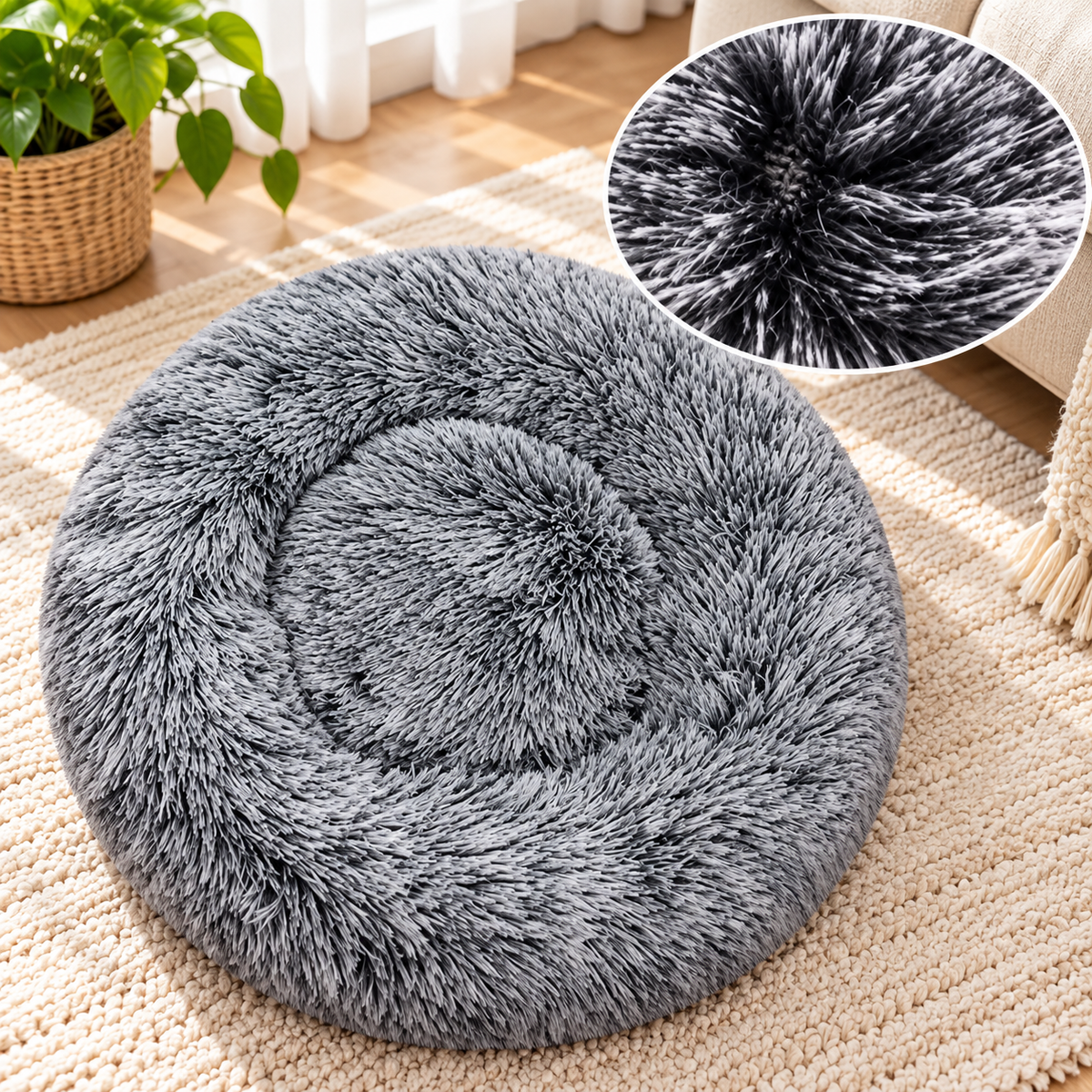 LuxeCloud Plush Pet Bed