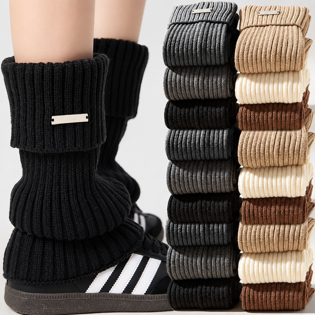 Luxe Ribbed Leg Warmers