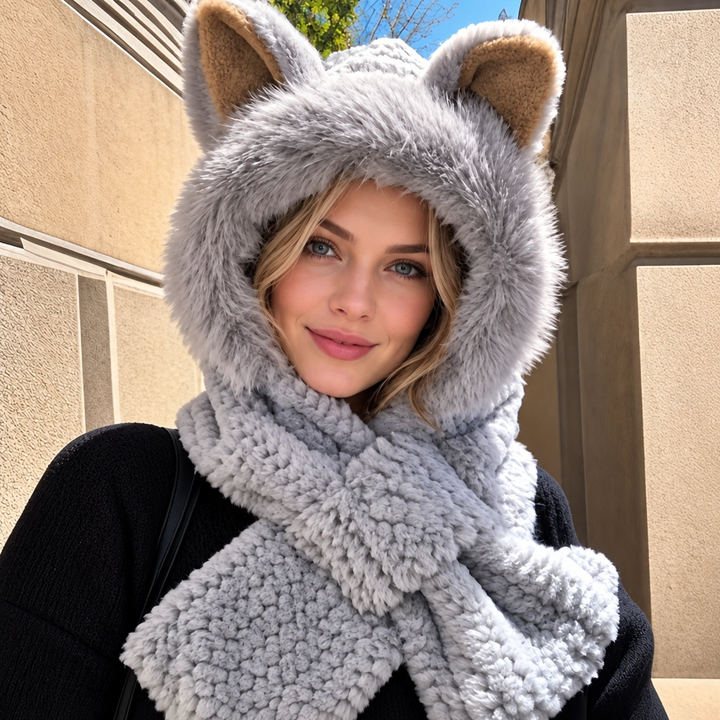 Luxe Furry Cat Hood