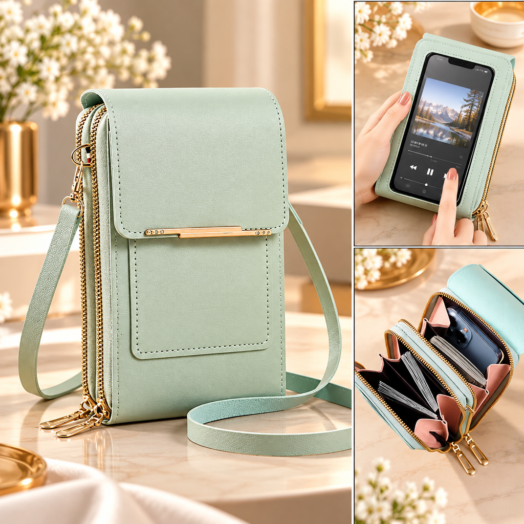 Touchscreen Crossbody Phone Wallet