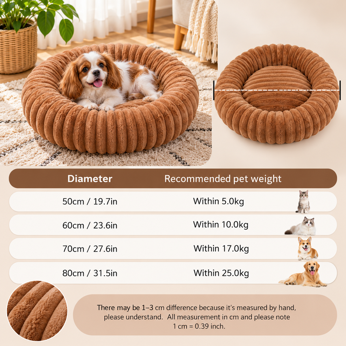 LuxeCloud Plush Pet Bed