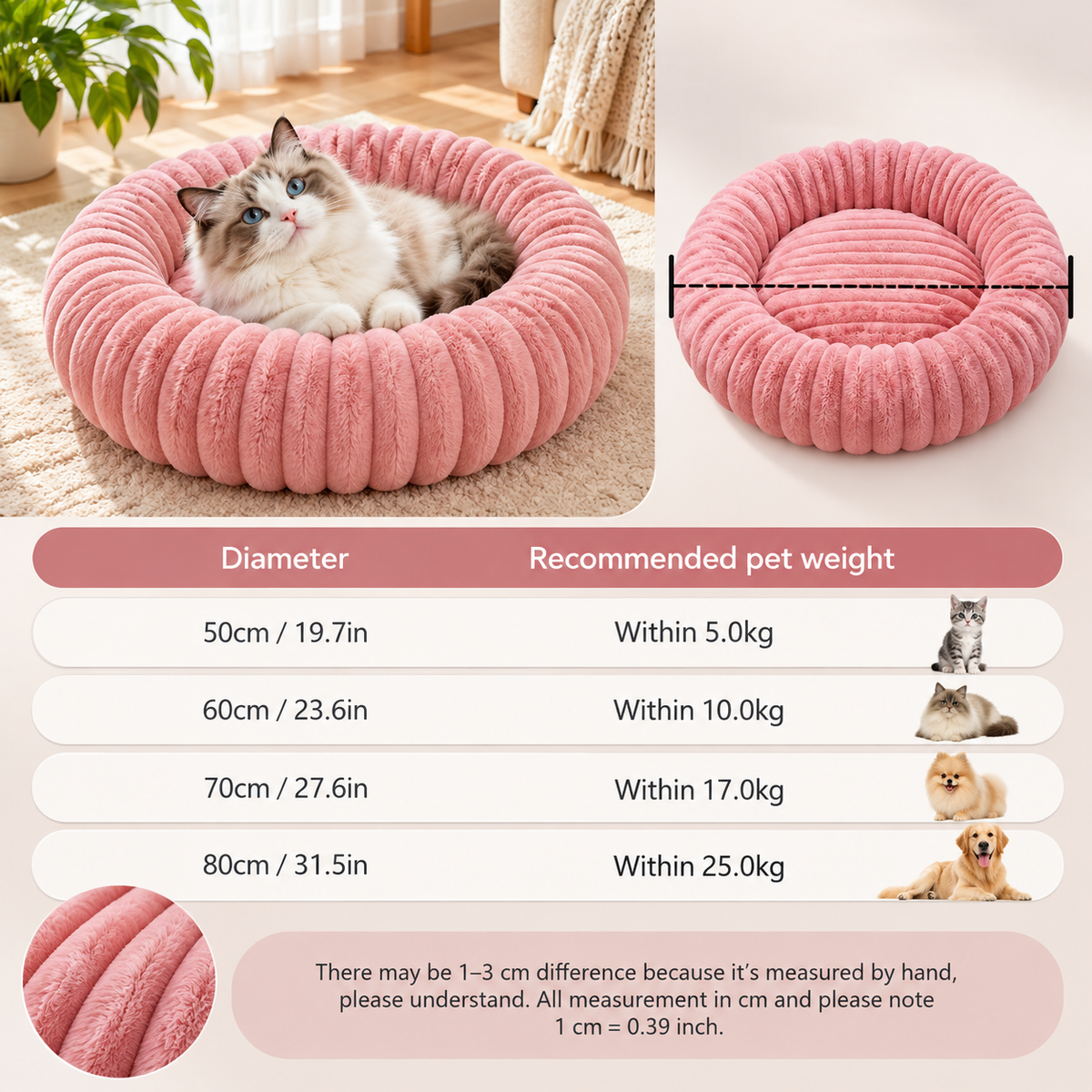 LuxeCloud Plush Pet Bed