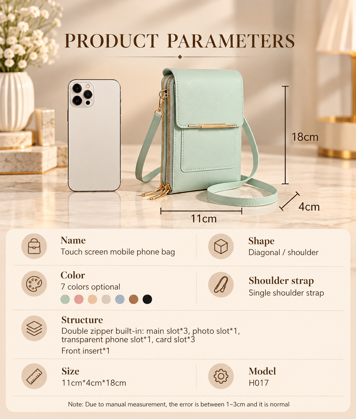 Touchscreen Crossbody Phone Wallet