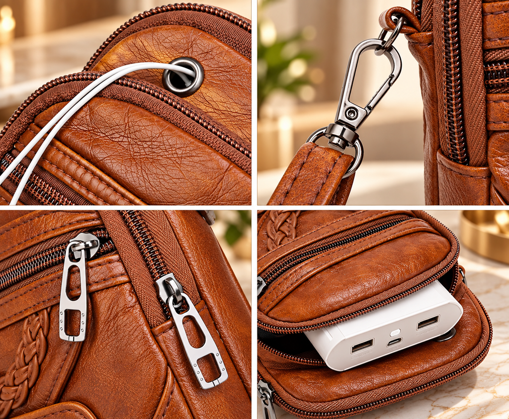 Vintage Elegance Crossbody Bag