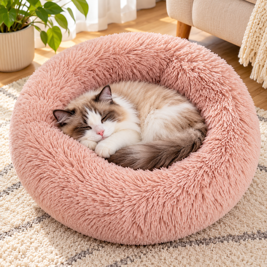 LuxeCloud Plush Pet Bed