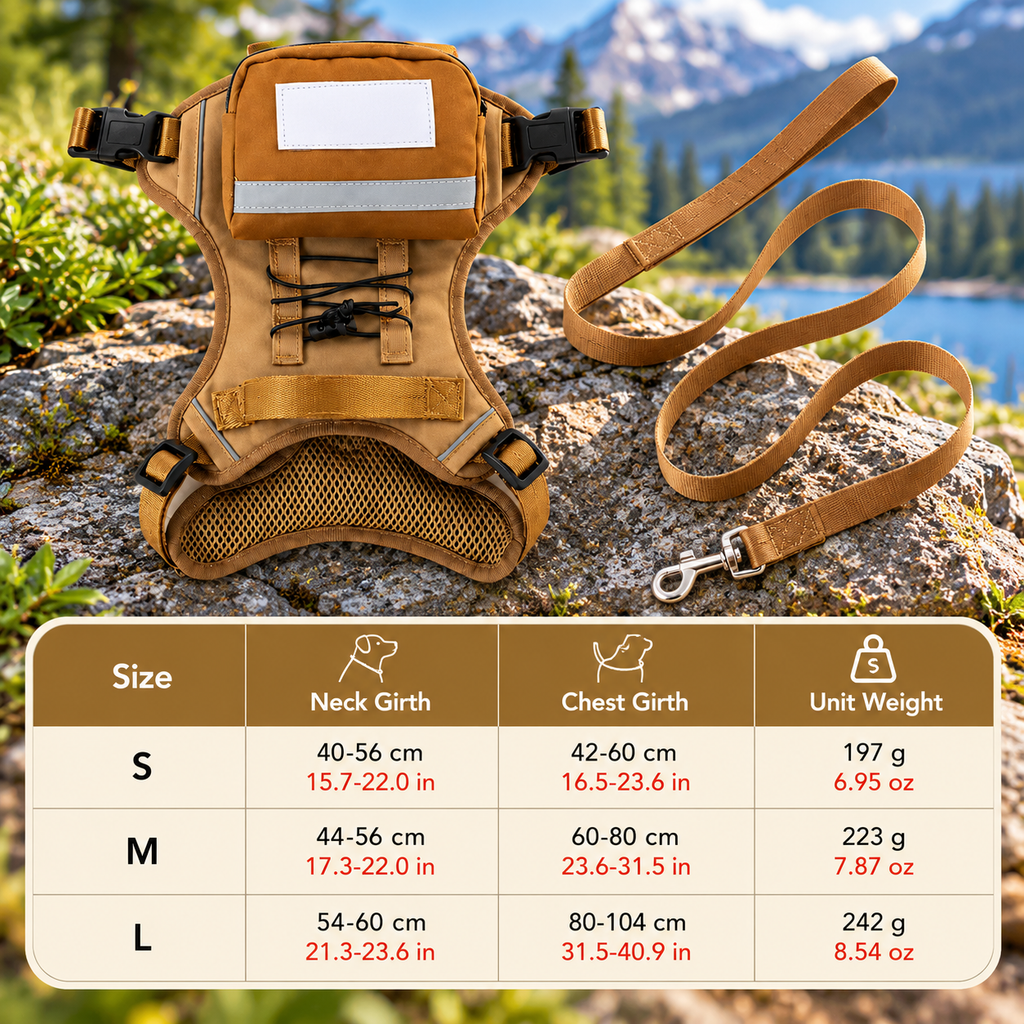 AdventureGuard Dog Harness & Backpack