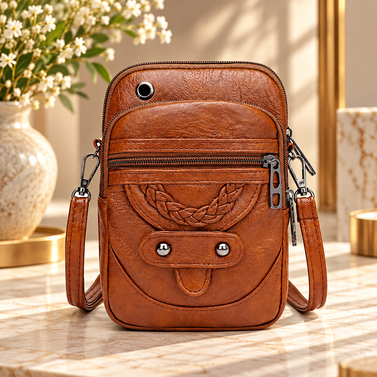 Vintage Elegance Crossbody Bag