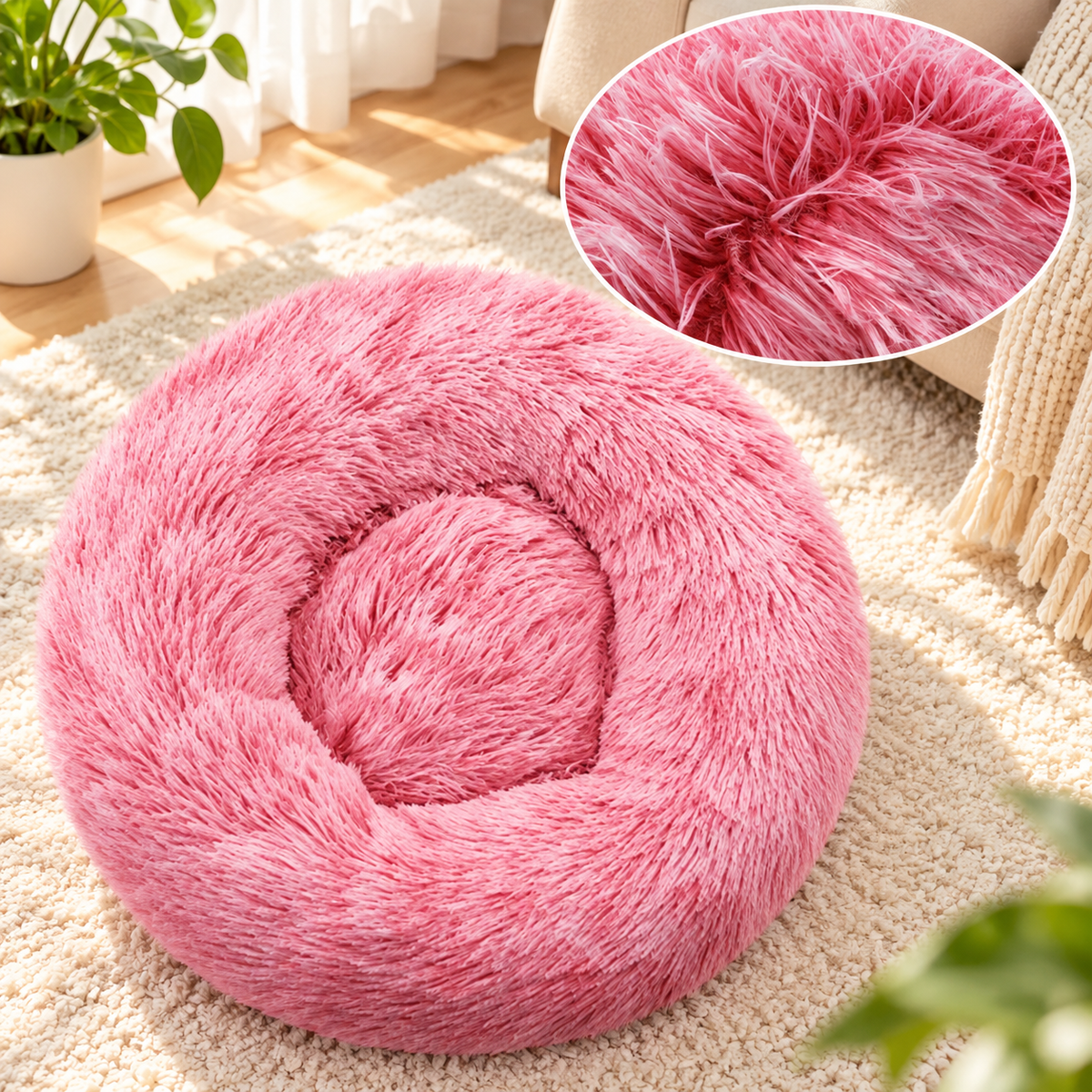 LuxeCloud Plush Pet Bed