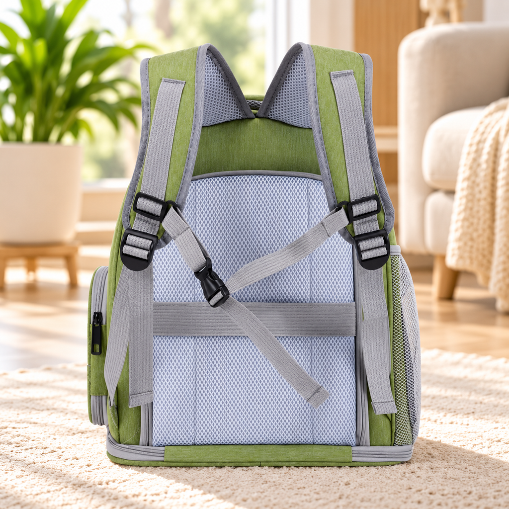 AeroPet Expandable Backpack – Breathable Travel Carrier for Cats & Small Dogs