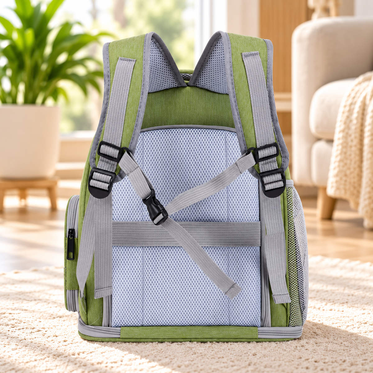 AeroPet Expandable Backpack – Breathable Travel Carrier for Cats & Small Dogs