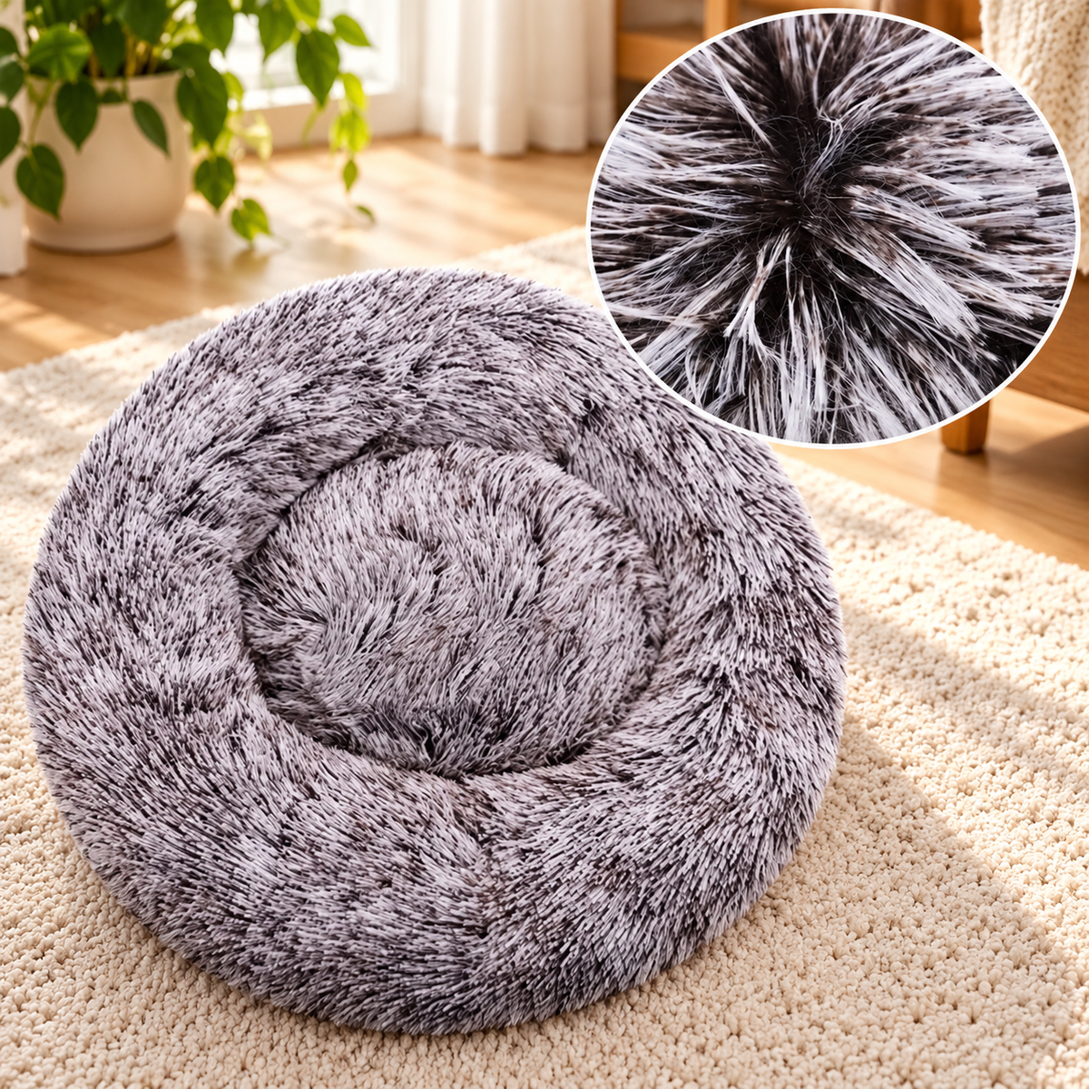 LuxeCloud Plush Pet Bed