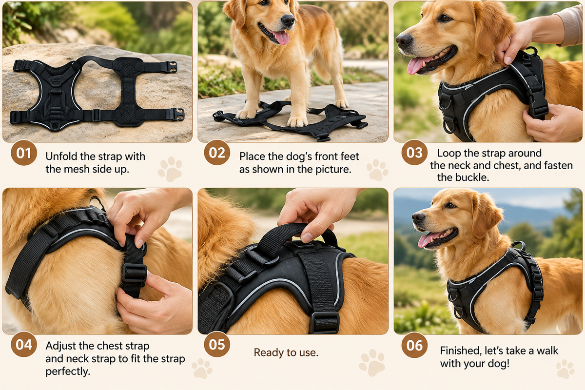 EliteGuard Reflective Dog Harness