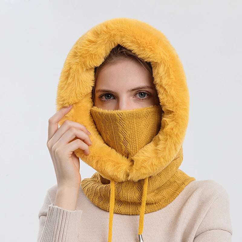 Luxe Fur Knit Hood