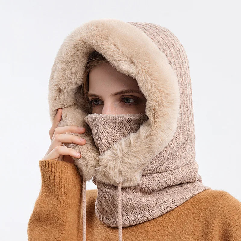 Luxe Fur Knit Hood