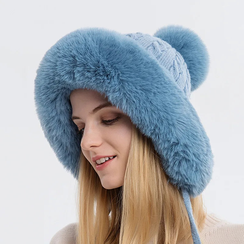 Luxe Fur Knit Hood