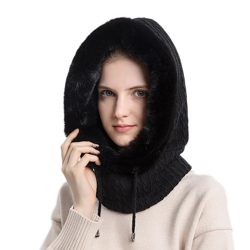 Luxe Fur Knit Hood