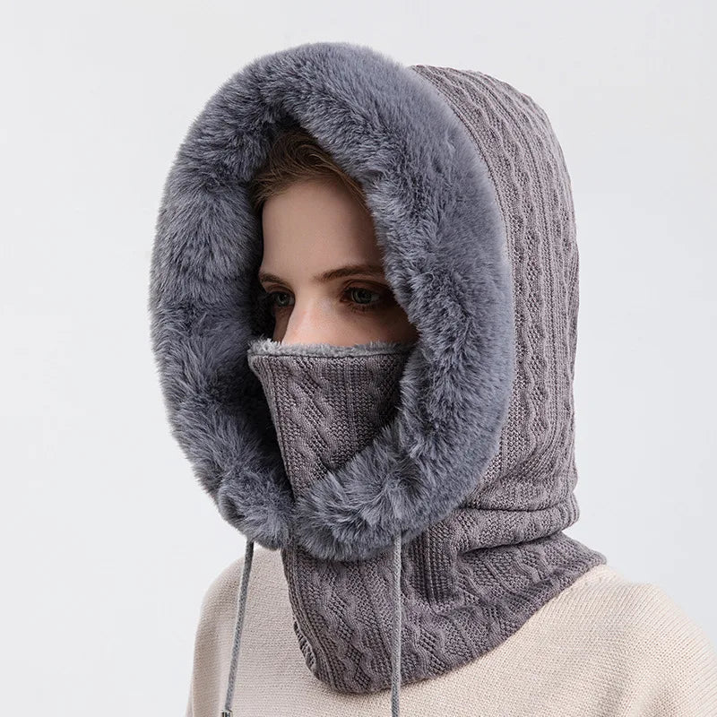 Luxe Fur Knit Hood