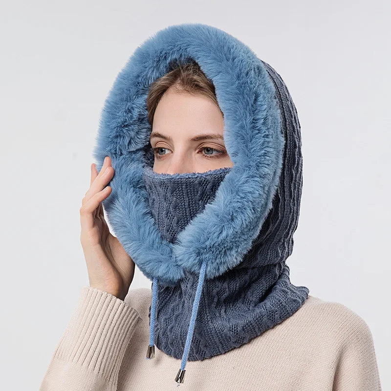Luxe Fur Knit Hood