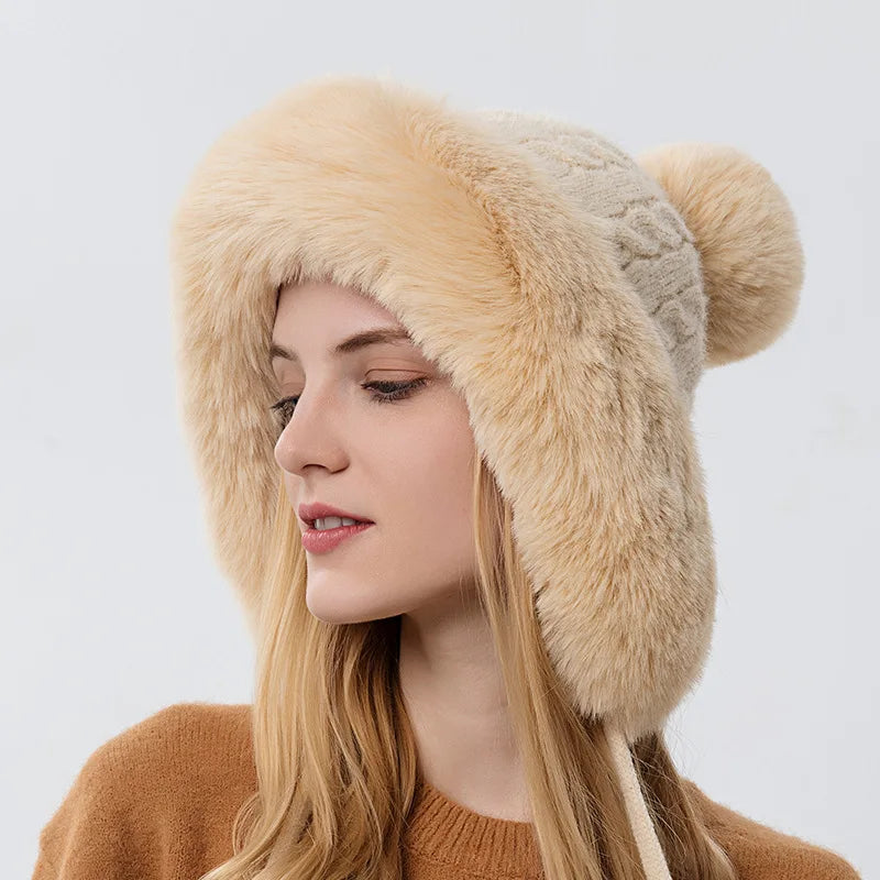 Luxe Fur Knit Hood