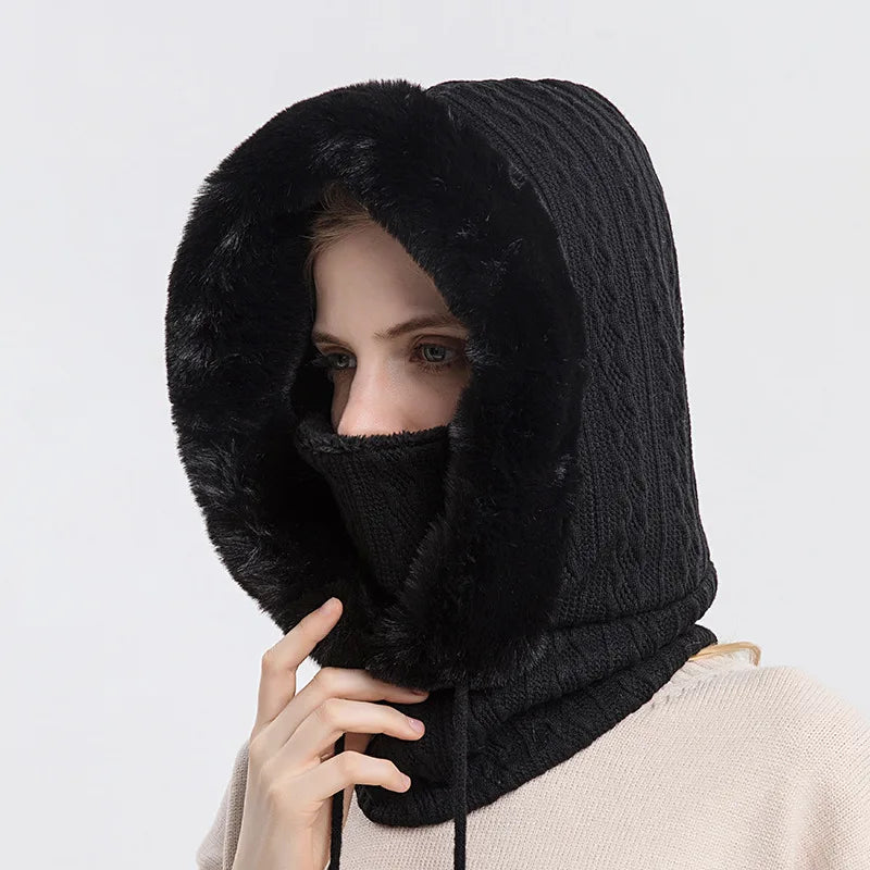 Luxe Fur Knit Hood