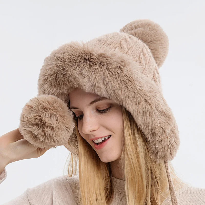 Luxe Fur Knit Hood