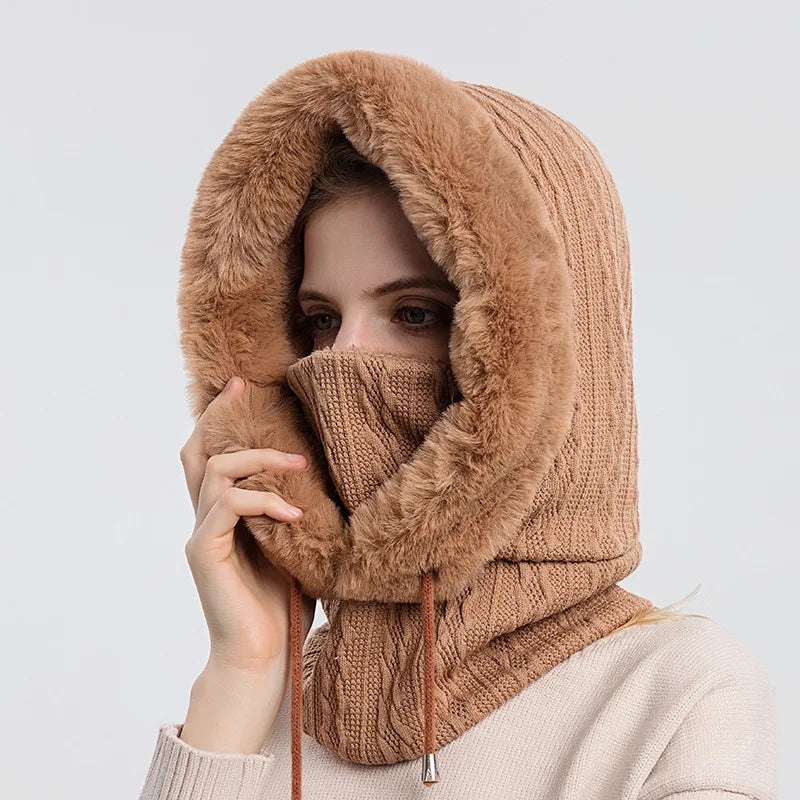 Luxe Fur Knit Hood