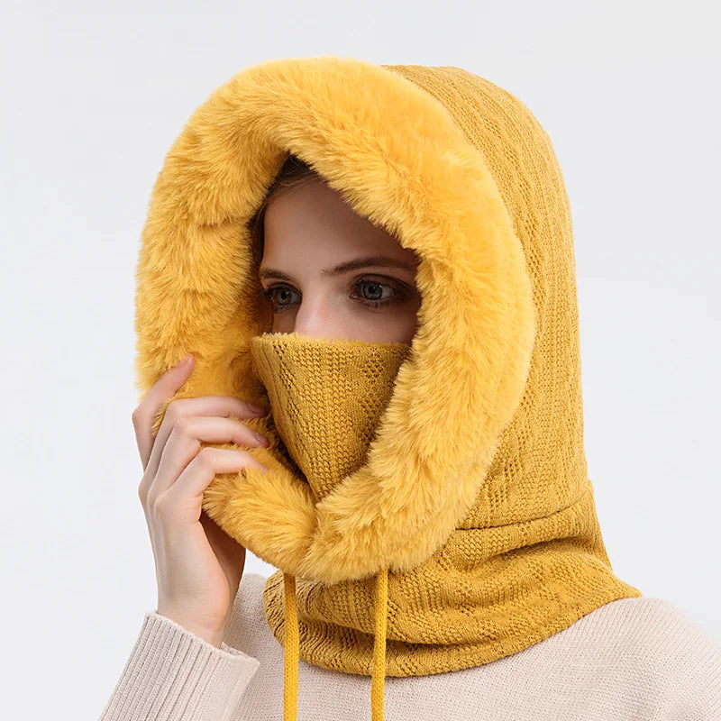 Luxe Fur Knit Hood