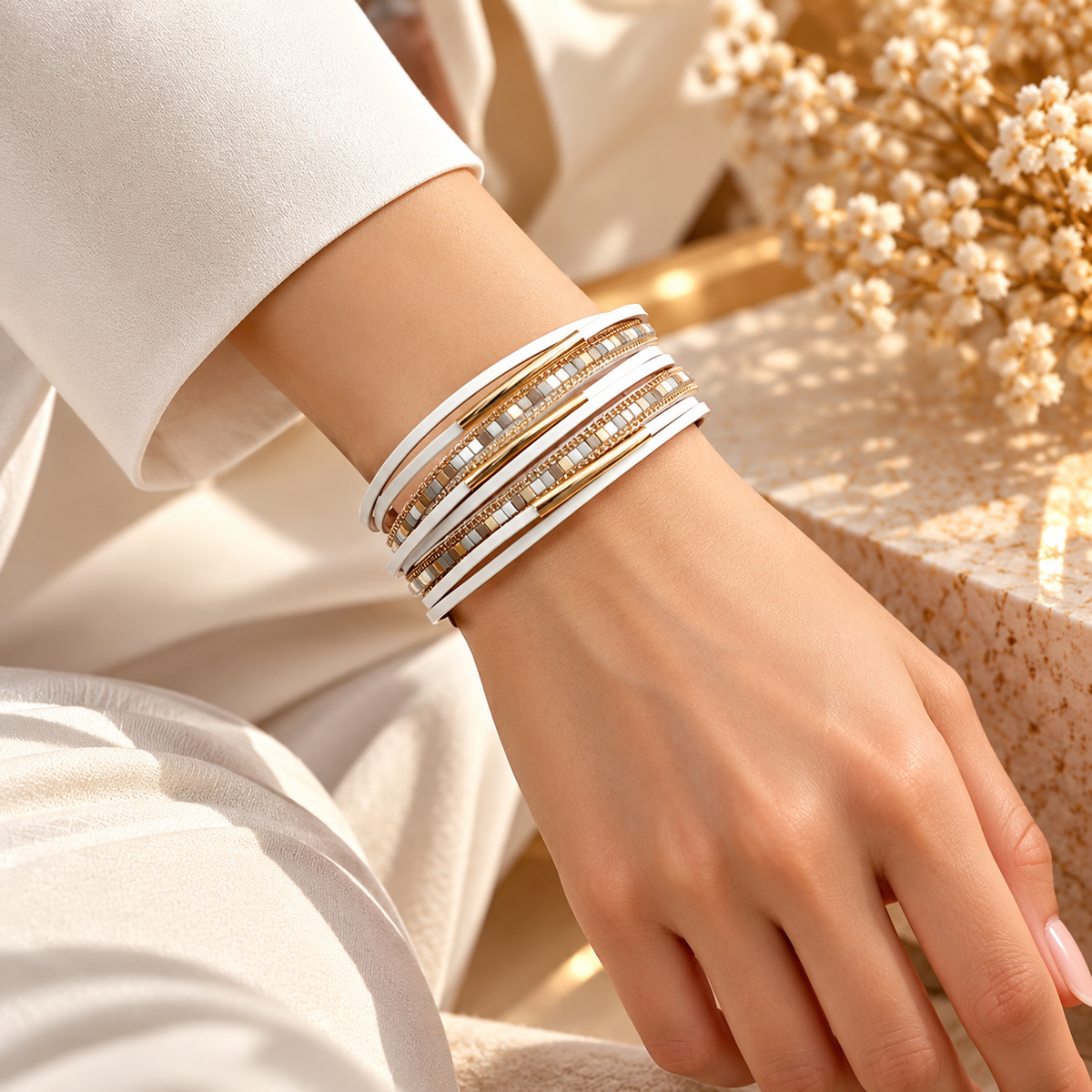 Midnight Luxe Wrap Bracelet
