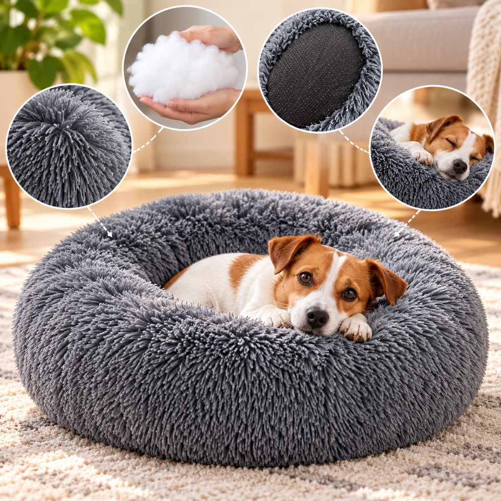 LuxeCloud Plush Pet Bed