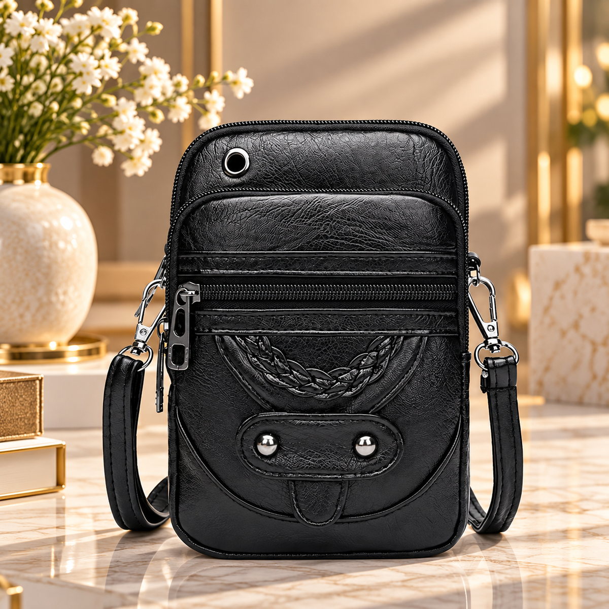 Vintage Elegance Crossbody Bag