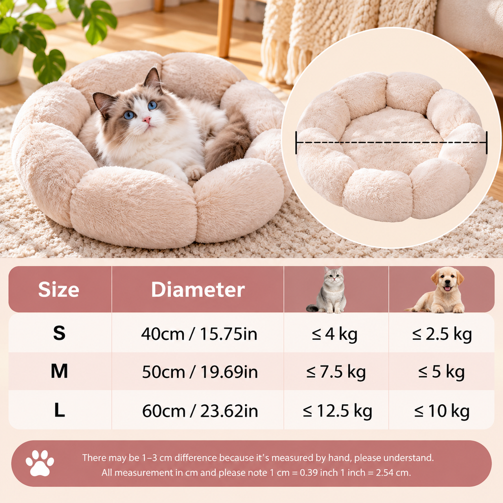 LuxeCloud Plush Pet Bed