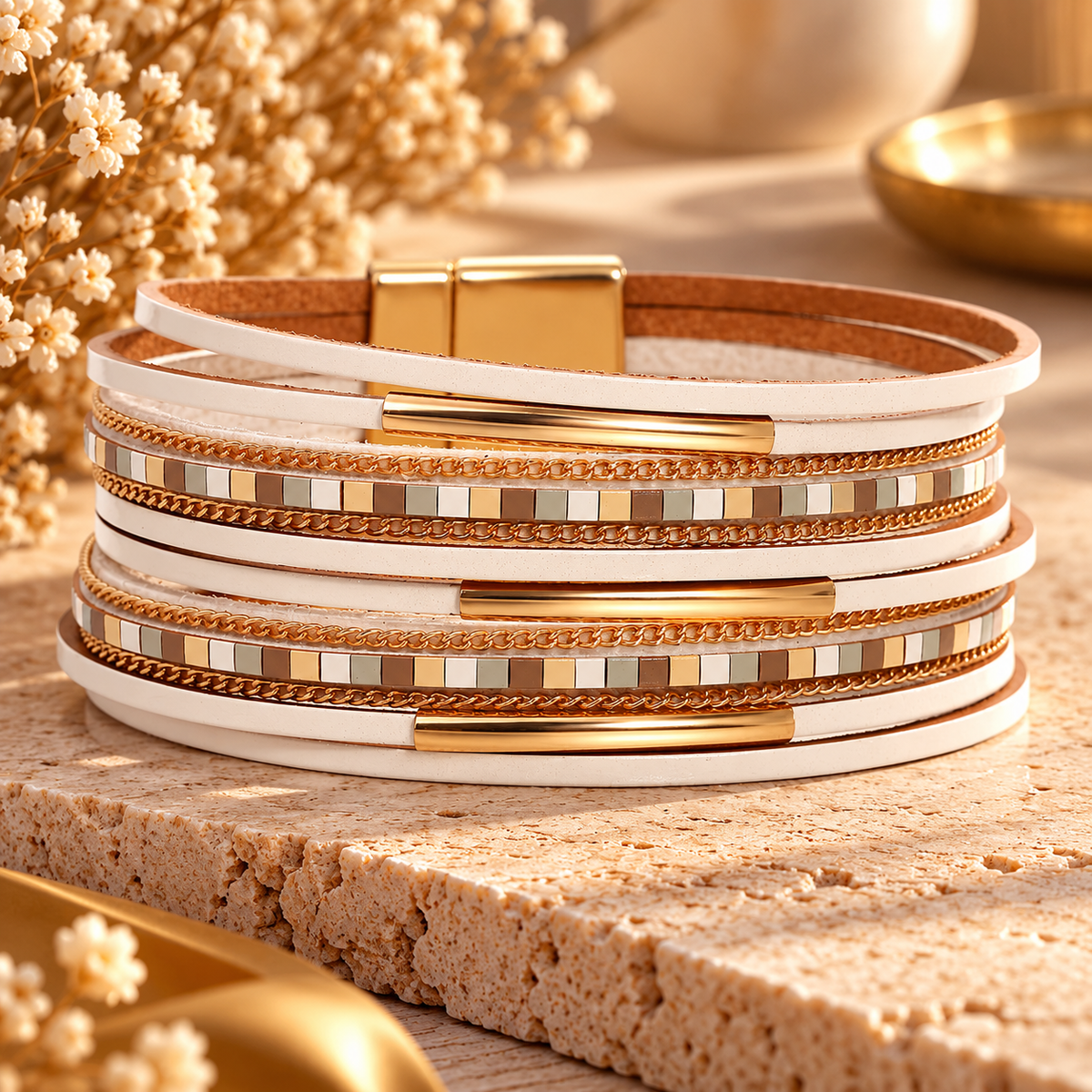 Midnight Luxe Wrap Bracelet