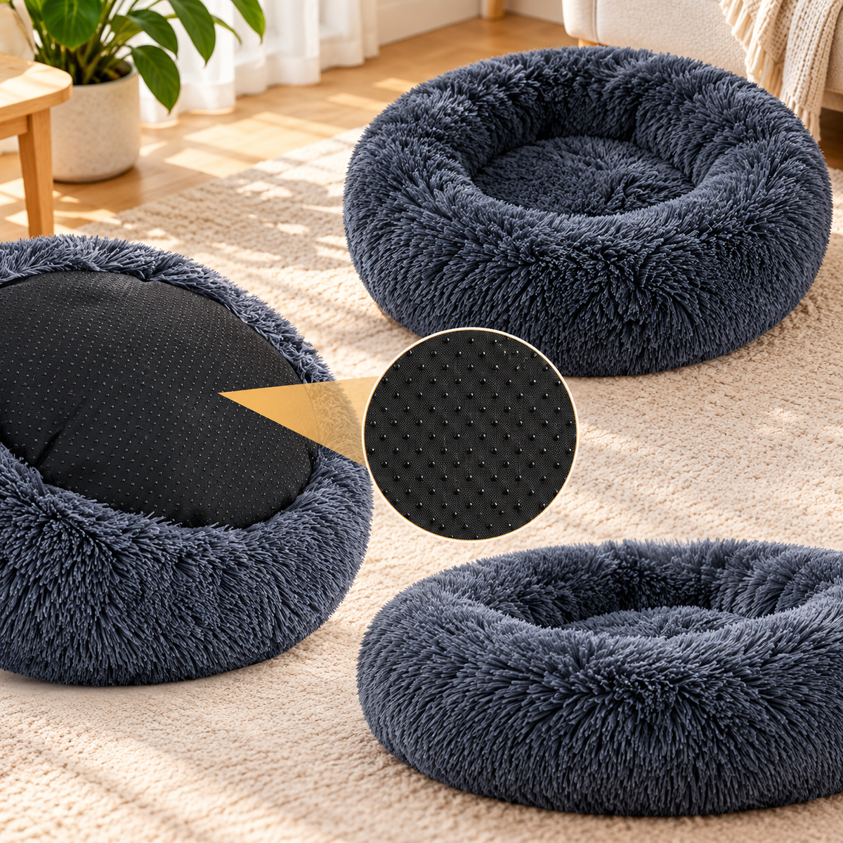 LuxeCloud Plush Pet Bed