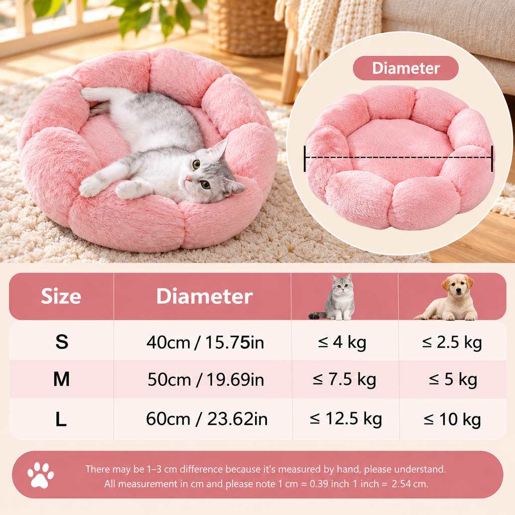 LuxeCloud Plush Pet Bed