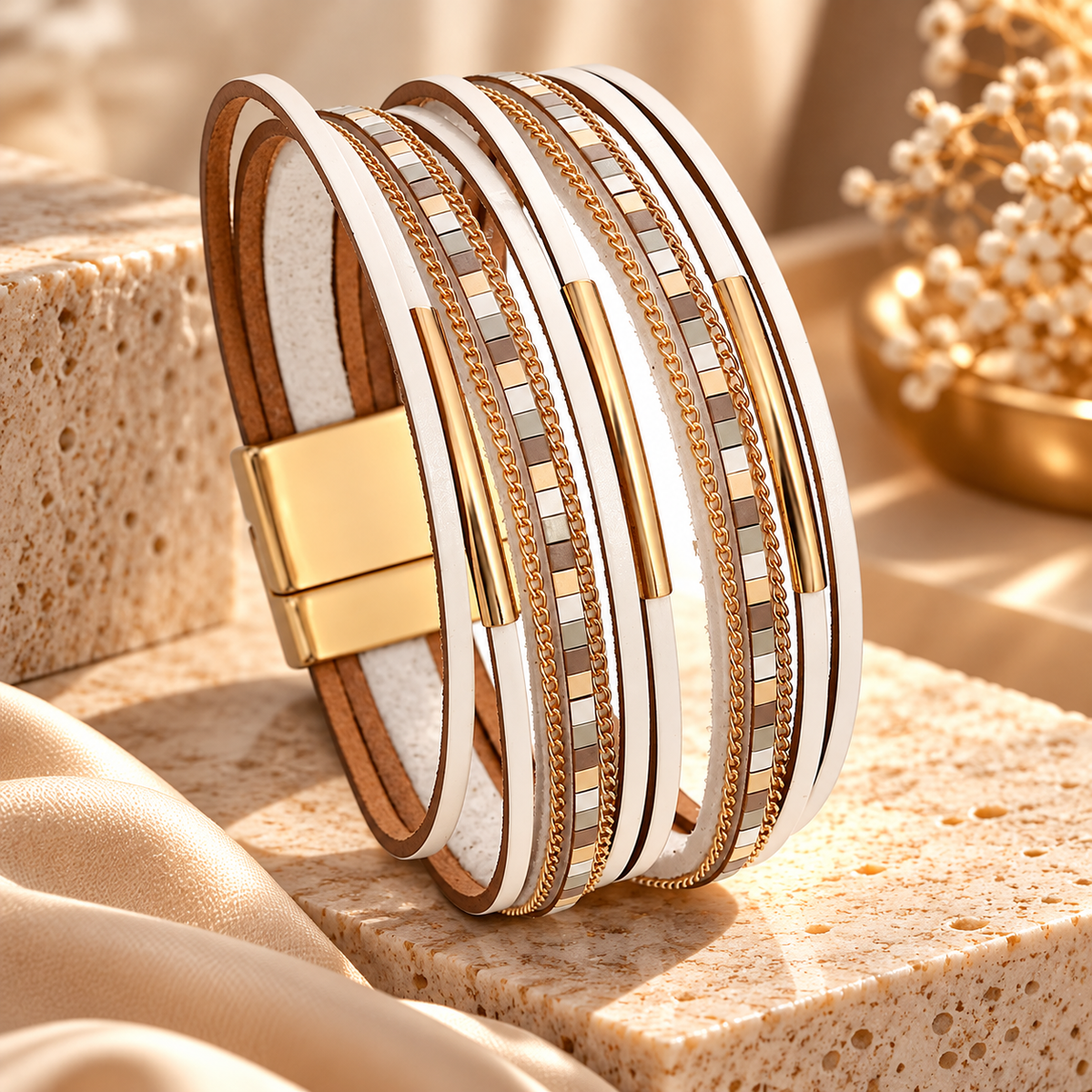 Midnight Luxe Wrap Bracelet