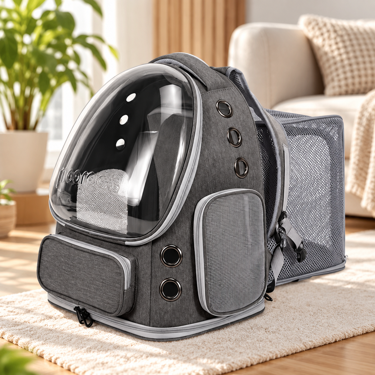 AeroPet Expandable Backpack – Breathable Travel Carrier for Cats & Small Dogs
