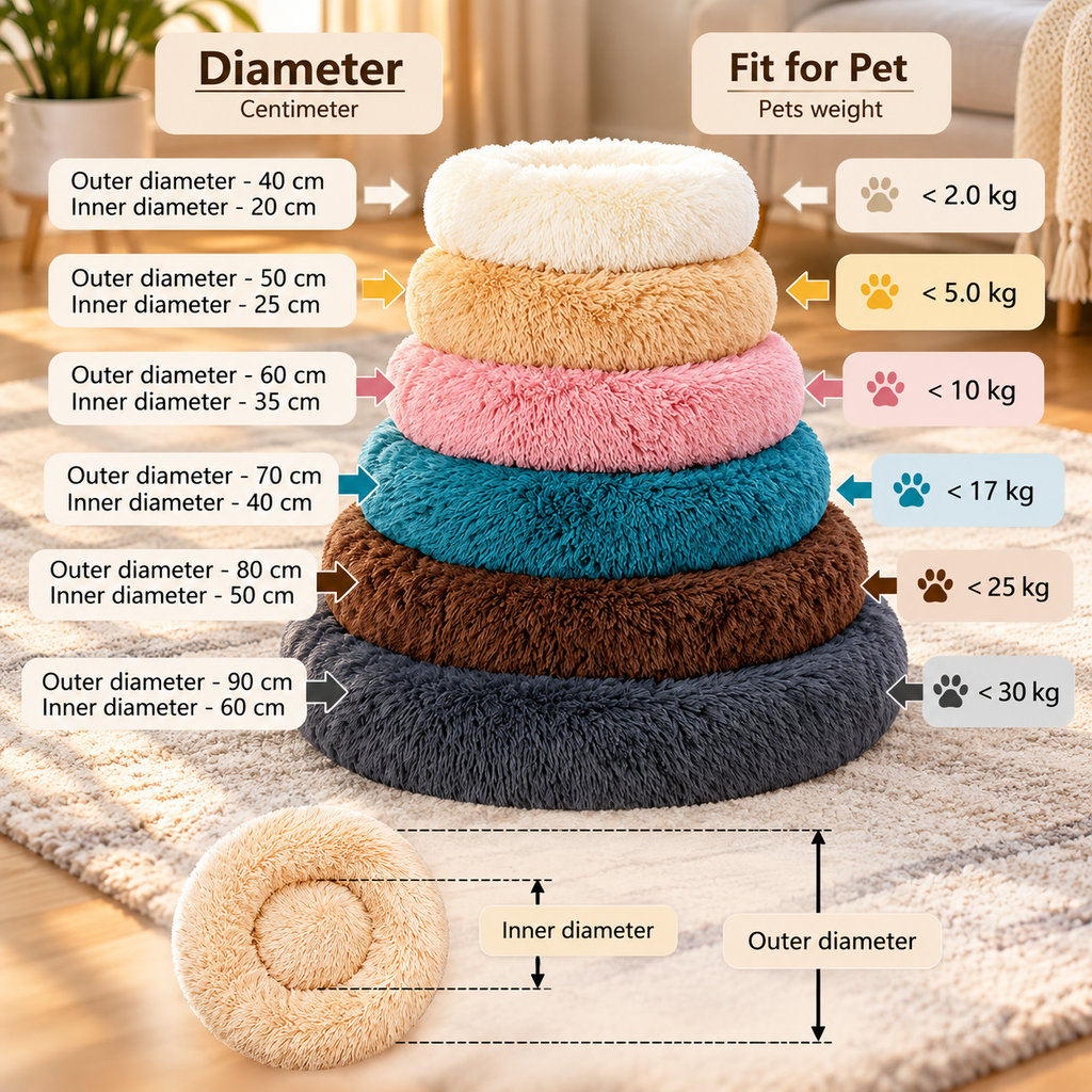 LuxeCloud Plush Pet Bed