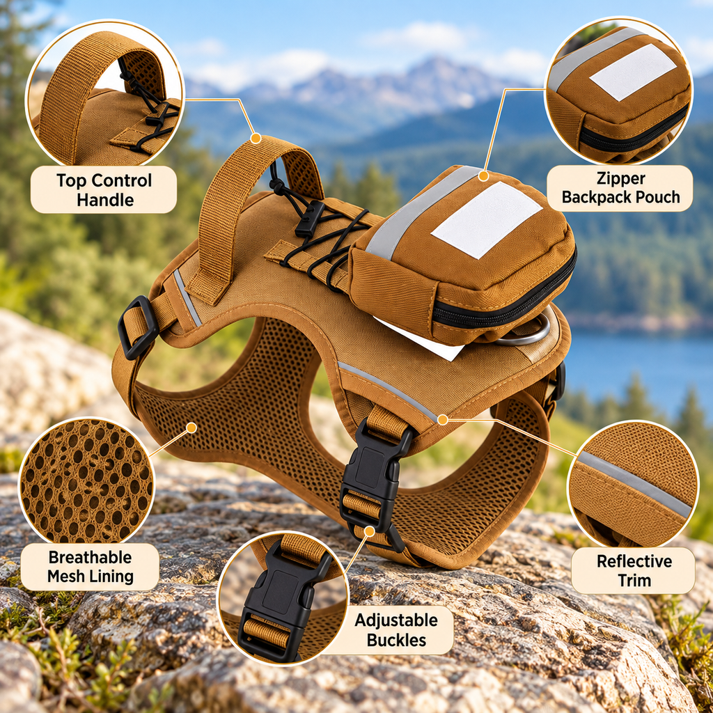 AdventureGuard Dog Harness & Backpack