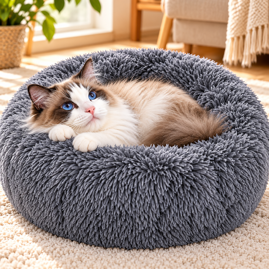 LuxeCloud Plush Pet Bed
